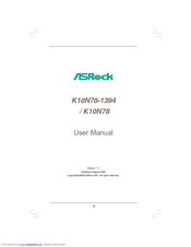 ASROCK K10N78 User Manual