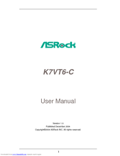 ASROCK K7VT6-C User Manual
