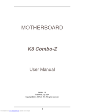ASROCK K8 COMBO-Z User Manual