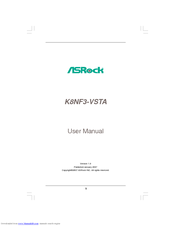 ASROCK K8NF3-VSTA User Manual