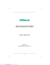 ASROCK M3A790GXH-USB3 - V1.0 User Manual