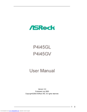 ASROCK P4I45GL R3.0 User Manual
