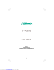 ASROCK P4VM890 - V2.1 User Manual