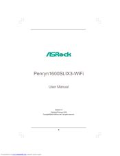 ASROCK PENRYN1600SLIX3-WIFI User Manual