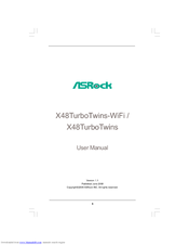 ASROCK X48TURBOTWINS - V1.1 User Manual