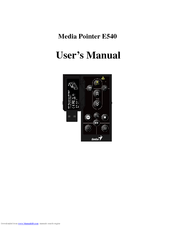 GENIUS MEDIA POINTER E540 User Manual