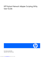 HP NC326m - PCI Express Dual Port Gigabit Server Adapter User Manual