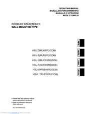Haier HSU-12RUE03/R2(SDB) Operatiing Manual