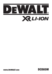 DeWalt XR LI-ION DCD85M Original Instructions Manual