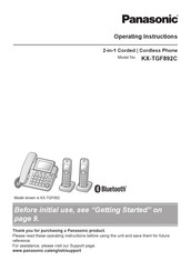 Panasonic KX-TGF892B Operating Instructions Manual