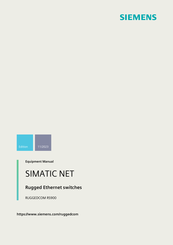 Siemens SIMATIC NET RUGGEDCOM RS900 Equipment Manual