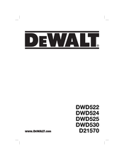 DeWalt DWD522KS-QS Original Instructions Manual