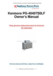 Kenmore PG-40407S0LF Use & Care Manual