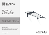 Palram canopia NEO 3x4.5 / 0.9x1.4 How To Assemble