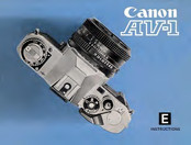 Canon AV-1 Instructions Manual