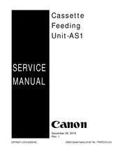 Canon Prima AS-1 Service Manual