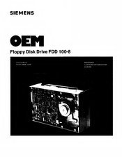 Siemens FDD 100-8 Technical Manual