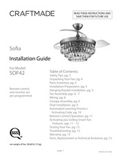 Craftsman Sofia SOF42BNK3 Manual