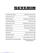 SEVERIN OD 2940 Instructions For Use Manual