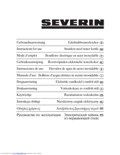 SEVERIN WK 3322 - Instructions For Use Manual