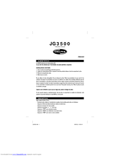 LEXIBOOK Delphi JG3500 Instruction Manual