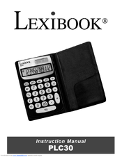 Lexibook PLC30 Instruction Manual