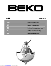 BEKO CNA 28421 Instructions For Use Manual