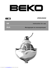 BEKO DSK25050 Instructions For Use Manual