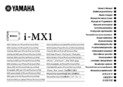 Yamaha i-MX1 Owner's Manual