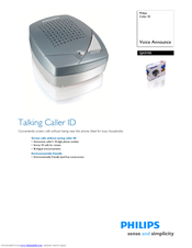 Philips SJA9190 - Caller ID Specifications