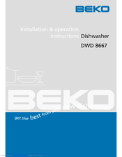 BEKO DWD8667 Installation & Operating Instructions Manual