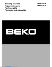 BEKO WMD 76126 Manual