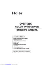HAIER 21F98-CD Owner's Manual