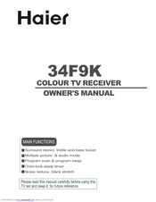 HAIER 34F9K Owner's Manual