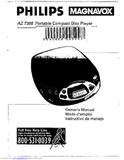 Magnavox AZ7368 - Cd Personal Manual De Usuario