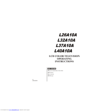 HAIER L32A10A Operating Instructions Manual
