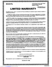Sony D-NE320 - Atrac Cd Walkman Limited Warranty