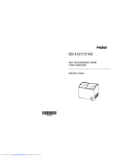 HAIER SD-302 Instruction Manual
