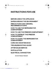 FAGOR 3FIC-370 Instructions For Use Manual