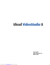 Ulead VideoStudio 8 User Manual