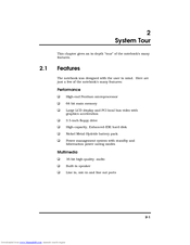 Acer Extensa 355 Features Manual
