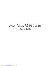 Acer ALTOS R910 Series User Manual