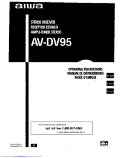 Aiwa AV-DV95 Operating Instructions Manual