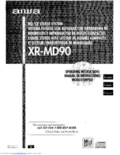 Aiwa XR-MD90 Operating Instructions Manual