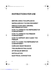FAGOR FID-23 Instructions For Use Manual