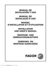 FAGOR FIC-381E Installation And User Manual