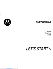MOTOROLA A760 User Manual