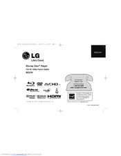 LG BD270 -  Blu-Ray Disc Player Owner's Manual