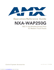 Amx NXA-WAP250G Operation/Reference Manual