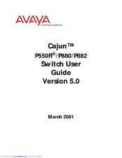 Avaya Cajun P882 User Manual